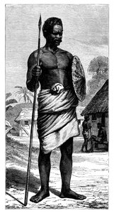 Malagasy Warrior, 1800-tallet. av Gerome Staal