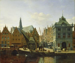Utsikt over Spaarne i Haarlem, 1667