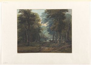 Jegere i en skog