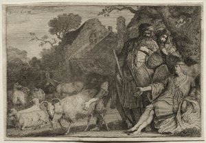 En engel forutsier fødselen til Abrahams sønn, 1638. av Gerrit Claesz. Bleker
