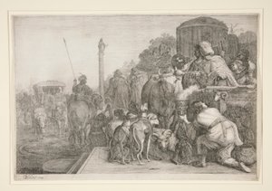 Paulus og Barnabas i Lystra av Gerrit Claesz Bleker