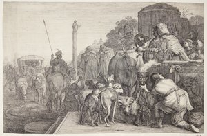 Paulus og Barnabas i Lystra av Gerrit Claesz. Bleker