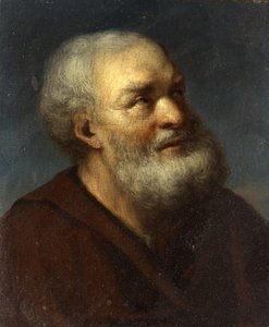 A Saint, ca. 1650-1700 (olje på panel) av Gerrit Dou