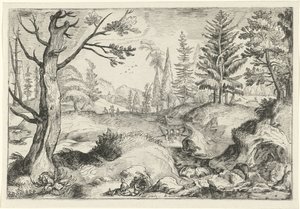 Landskap med bekk Landskap (serietittel) av Gerrit Gauw
