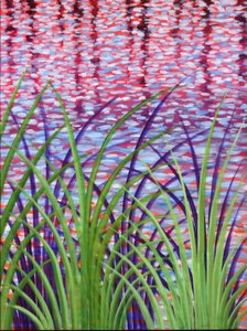 Creek Reeds 08, 2014 (akryl på lerret)