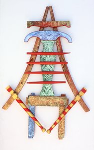 Opplyst spisestol 07, 2010 (akryl på tre) av Gerrit Greve