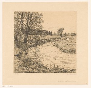 At the Hattemerbeek (original tittel på objektet) av Gerrit Haverkamp (signed by artist)
