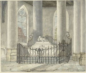 Begravelsesmonument til Catharina Alida van der Dussen, i en kirke i Culemborg