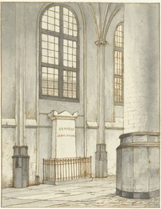Begravelsesmonument til J.M. Kemper, i Pieterskerk i Leiden av Gerrit Lamberts