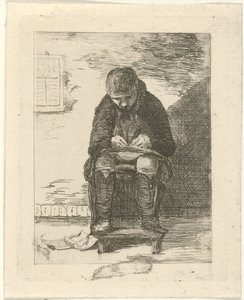 Tegner i et interiør av Gerrit Lamberts