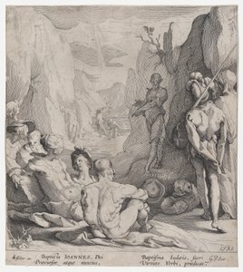 St. Johannes døperen forkynner, 1593. av Gerrit Pietersz Sweelink