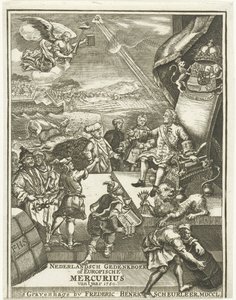 Tittelside for European Mercury of 1750 av Gerrit Sibersma (possibly)