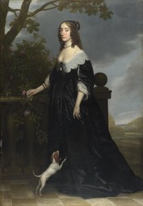 Portrett av Elizabeth Stuart (1596-1662), dronning av Böhmen, kone til kurfyrst Palatine Frederick V og datter av James I, 1642