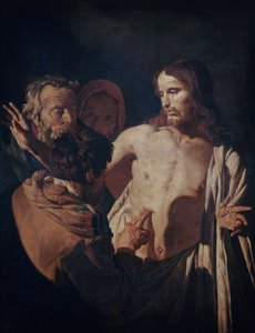 The Incredulity of Saint Thomas, ca. 1620 (olje på lerret) av Gerrit van Honthorst