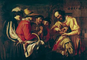 The Tooth Extractor (olje på lerret) av Gerrit van Honthorst