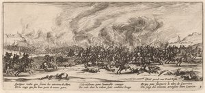 Kampen av Gerrit van Schagen after Jacques Callot