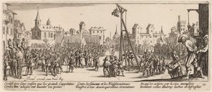 Strappadoen av Gerrit van Schagen after Jacques Callot