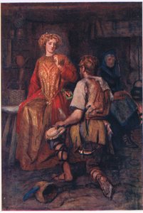 "Ofte fra skogens villmarker han brakte, hvis sider smilte rødt!", Historier fra Faerie Queen utgitt av George Harrap and Company av Gertrude E. Demain (after) Hammond