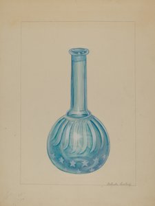 Frisørbutikkflaske, ca. 1936.
