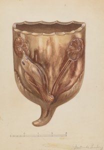 Vegglomme for blomster, ca. 1936.