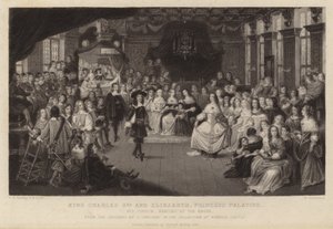 Kong Charles II og Elizabeth, prinsesse Palatine av Gheerart Janssen