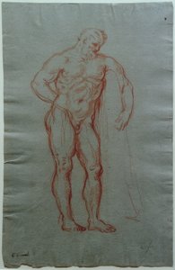 Studer etter figuren til Farnese Hercules