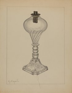 Lampe, c. 1937. av Giacinto Capelli
