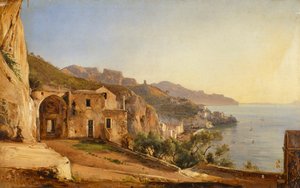 Utsikt over Amalfi fra Capuchins-hulen, av Giacinto Gigante av Giacinto Gigante