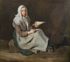 Die Spinnerin von Giacomo (1698-1767) Ceruti