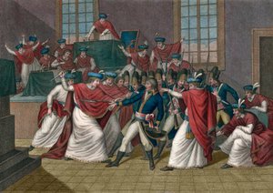 Statskuppet av 18. Brumaire (9. november 1799). Napoleon Bonparte (1769-1821) styrtet katalogen og ble førstekonsul - Coup d
