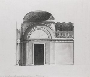 Skapdesign for hertugen av Serracapriola i Petersburg av Giacomo Antonio Domenico Quarenghi
