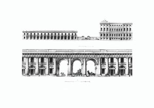 Design av His Imperial Majestys Own Cabinet Chancelly i Petersburg, 1802 av Giacomo Antonio Domenico Quarenghi