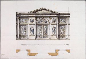 Ikonostase i Smolny-klosteret for oppstandelsen i St. Petersburg, 1780-tallet