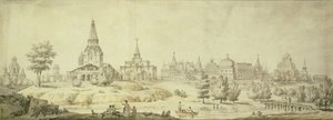 Utsikt over Kolomenskoye, 1795 av Giacomo Antonio Domenico Quarenghi