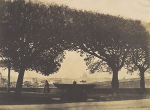 Utsikt fra det franske akademiet ved Villa Medici, ca. 1852.