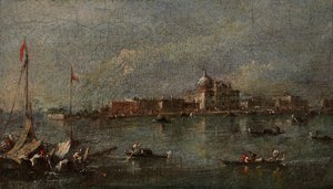 Venetiansk scene, sent på 1700-tallet - begynnelsen av 1800-tallet.