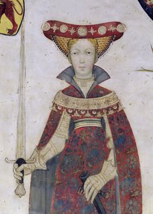 De ni verdige og de ni verdige kvinnene, detalj av Hippolyte, 1418-30