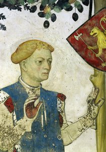 The Nine Worthies, detalj av Hector of Troy, 1418-30