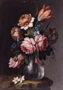 Roser, tulipaner og peoner av Giacomo Nani