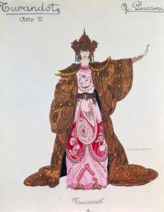Figur av Turandot i 3. akt av Giacomo Puccini
