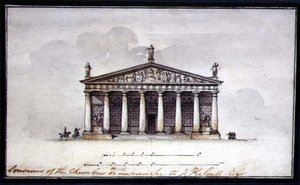 Heving av ridestallen ved Tsarskoye Selo av Giacomo Quarenghi