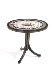 Mikromosaikk bordplate, Roma, sent på 1700-tallet av Giacomo Raffaelli