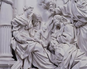 Tilbedelse av magi (gips) av Giacomo Serpotta
