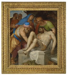 The Entombment (olje på lerret) av Giambattista Farinati