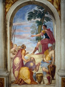 Scipios nåde gjenforener Scipio den beseirede Aluccio med sin kone