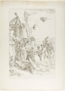 Tilbedelse av magiene av Giambattista Tiepolo