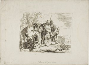 Astrologen og den unge soldaten, fra Capricci av Giambattista Tiepolo