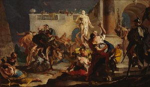 Voldtekten av de sabinske kvinnene, 1718-1719.