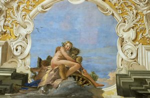 Time bortfører Beauty Pluto Abducting Persephone, ca 1746.