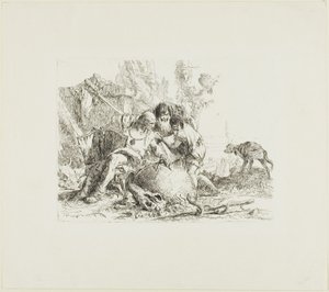 To tryllekunstnere og et barn, fra Scherzi
